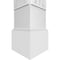 Ekena Millwork Craftsman Classic Square Non-Tapered Riviera Fretwork Column w/ Mission Capital & Mission Base CC1209ENRIVMIMI - alternate 2